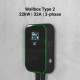 Green Cell Wallbox 22kW GC PowerBox Type 2 EV Charger for Tesla Model 3 S X Y VW ID.3 ID.4 Fiat 500e Kia EV6 Ford Mach-E